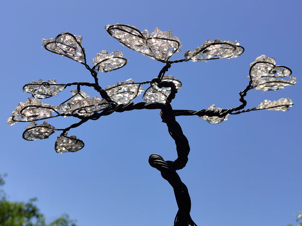 Hand Made Quartz Tumble Chip & Wire Wrap Tree - Sold Per Item - From South Africa