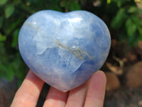 Polished Large Blue Calcite Hearts - Sold per Item - From Madagascar