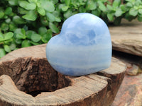 Polished Large Blue Calcite Hearts - Sold per Item - From Madagascar