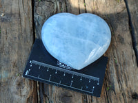 Polished Large Blue Calcite Hearts - Sold per Item - From Madagascar