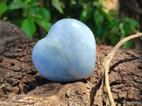 Polished Large Blue Calcite Hearts - Sold per Item - From Madagascar