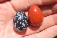 Polished Mixed Box Set of 12 Gemstone Eggs - Sold Per Box - From Southern Africa