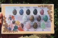 Polished Mixed Box Set of 12 Gemstone Eggs - Sold Per Box - From Southern Africa