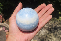 Polished Blue Calcite  Spheres - Sold per Item - From Madagascar