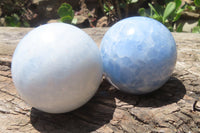 Polished Blue Calcite  Spheres - Sold per Item - From Madagascar