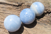 Polished Blue Calcite  Spheres - Sold per Item - From Madagascar