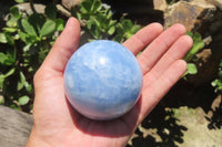 Polished Blue Calcite  Spheres - Sold per Item - From Madagascar