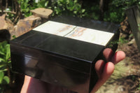 Hand Made Stone Jewellery Box x 1 From Southern Africa