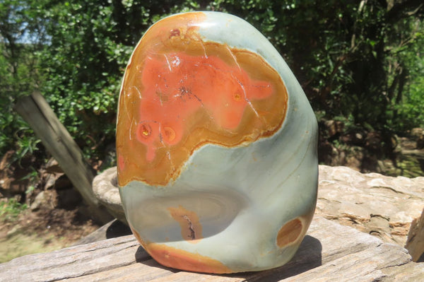 Polished Polychrome Jasper Standing Free Form x 1 From Mahajanga, Madagascar