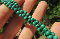 Hand Made Flower Malachite Necklaces x 2 From Congo