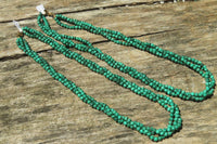 Hand Made Flower Malachite Necklaces x 2 From Congo