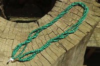 Hand Made Flower Malachite Necklaces x 2 From Congo