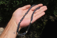 Polished Hematite and Freshwater Pearl Triple Twisted Beaded Necklace and Bracelet Set - Sold Per Item - From Southern Africa