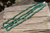 Hand Made Flower Malachite Necklaces x 2 From Congo