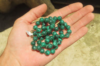 Hand Made Flower Malachite Necklaces x 2 From Congo