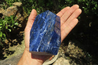 Polished Sodalite Points x 2 From Namibia