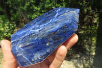 Polished Sodalite Points x 2 From Namibia