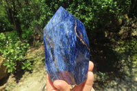 Polished Sodalite Points x 2 From Namibia