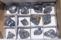 Natural Silver Lead Galena Specimens x 12 From Namibia