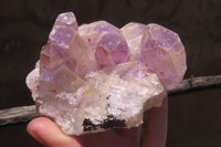 Natural Jacaranda Amethyst Quartz Clusters x 2 from Mumbwa, Zambia