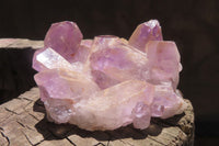 Natural Jacaranda Amethyst Quartz Clusters x 2 from Mumbwa, Zambia