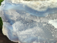 Natural Blue Lace Agate Geode Specimens x 2 From Malawi