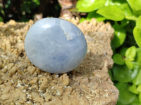 Polished Large Blue Calcite Galet / Palmstones - Sold per KG - From Madagascar