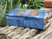 Hand Made Dumortierite Jewellery Box x 1 From Mozambique