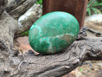 Polished Green Verdite Palm Stones x 12 From Zimbabwe