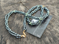 Polished Hematite and Aventurine combo Triple Twisted Beaded Necklace and Bracelet Set - Sold Per Item - From China