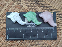 Polished Mixed Set Of 12 Gemstone Dolphin Pendants - Sold Per Box - From Southern Africa