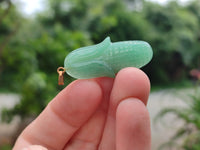 Polished Mixed Set Of 12 Gemstone Maize / Corn Cob Pendants - Sold Per Box - From World