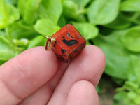 Polished Mixed Box Set of 12 Gemstone Dice Pendants - Sold Per Box - From World