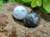 Polished Mixed Box Set of 12 Mini Gemstone Sphere - Sold Per Box - From World