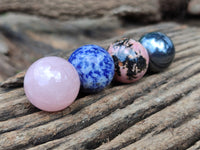 Polished Mixed Box Set of 12 Mini Gemstone Sphere - Sold Per Box - From World