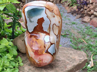 Polished Polychrome Jasper Standing Free Form x 1 From Madagascar