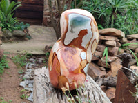 Polished Polychrome Jasper Standing Free Form x 1 From Madagascar