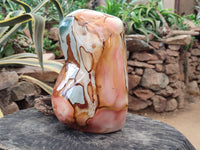 Polished Polychrome Jasper Standing Free Form x 1 From Madagascar