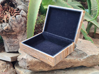 Hand Made Namibian Desert Picture Stone Jasper Jewellery Box - Sold per Item - From Namibia