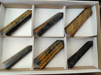 Polished Tigers Eye Points x 6 From Prieska, South Africa