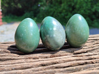 Polished Swazi Jade Gemstone Eggs x 12 From Swaziland