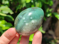 Polished Swazi Jade Gemstone Eggs x 12 From Swaziland