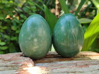 Polished Swazi Jade Gemstone Eggs x 12 From Swaziland