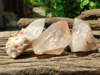 Natural Clear Quartz Crystals x 6 From Zambia