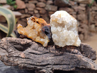 Natural Limonite Quartz Clusters x 12 From Solwezi, Zambia