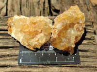 Natural Limonite Quartz Clusters x 12 From Solwezi, Zambia