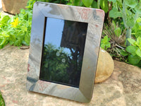 Hand Made Polychrome Jasper Picture Frame x 1 From Madagascar