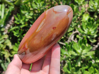 Polished Polychrome Jasper Standing Free Forms x 4 From Madagascar