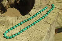 Polished Large Malachite Ball Shaped Beaded Necklace - Sold Per Item- From Congo