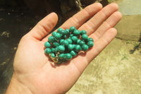 Polished Large Malachite Ball Shaped Beaded Necklace - Sold Per Item- From Congo